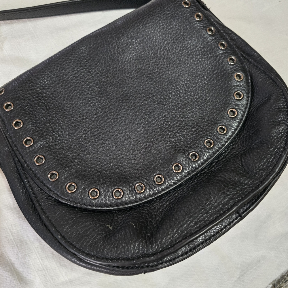 Vince Camuto Black Studded Crossbody Bag